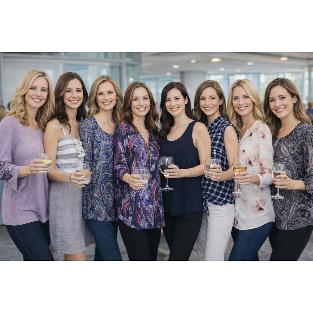 8 Career‎ Style Blouses /Dresses Women's size MEDIUM